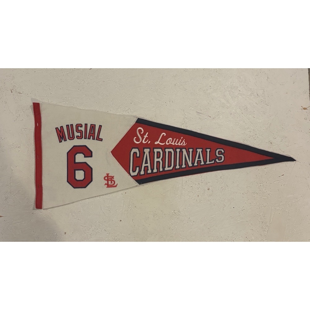 Stan Musial #6 St. Louis Cardinals Winning Streak Wool‎ Pennant MLB Banner